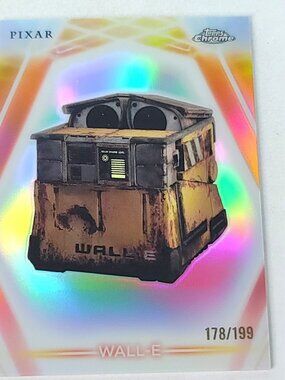 Wall-E Topps 2026 Disney Neon Holo Chrome Refractor Limited 178/199 CNE